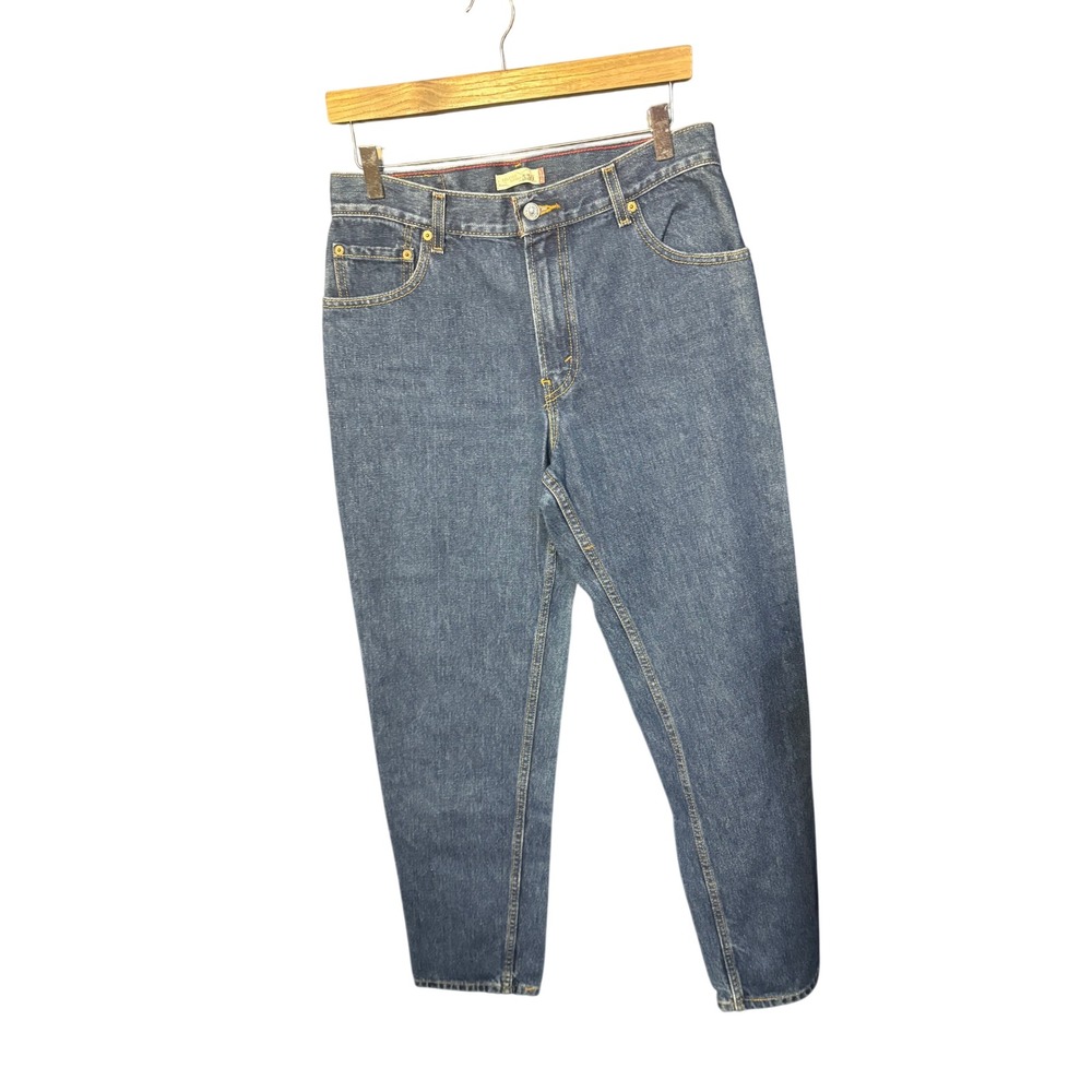 Levis 550 Womens Relaxed Tapered Leg Jeans Medium Wash Denim Size 10 M High Rise